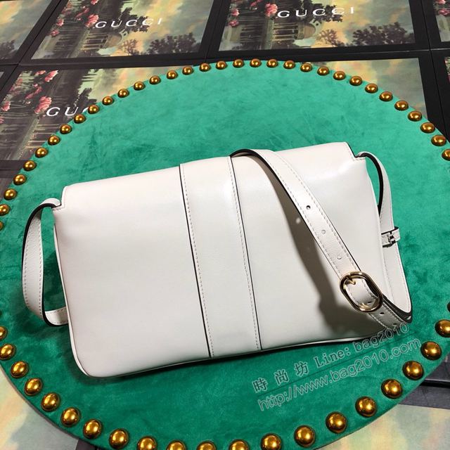 Gucci包 古馳女包 550129 Gucci牛皮單肩女包 Gucci斜挎包 白色  gudj1004